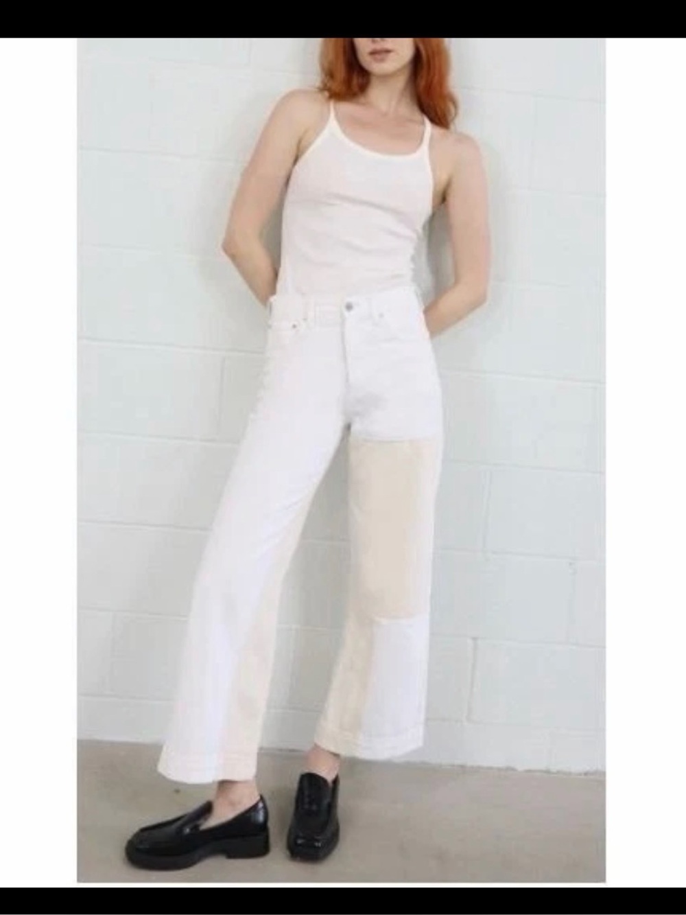 Etica Devon Crop Wide Leg Rework Jeans Size 27